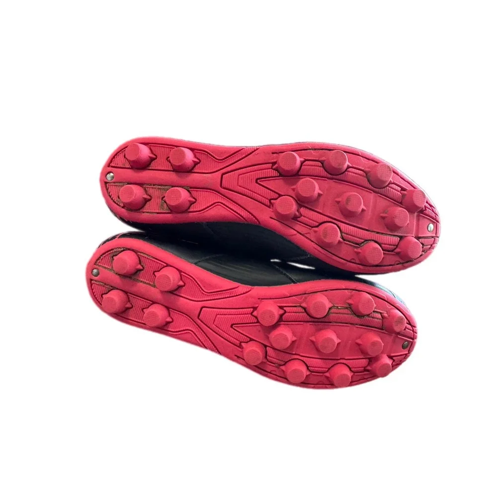 Brava Soccer Cleats Girls Size 5D Black‎ Pink Excellent Splatter Athletic Shoes